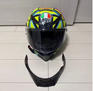 ขายหมวกกันน็อค Pista RR Rossi รุ่นใหม่ คาร์บอนไฟเบอร์เต็มใบ แบบเปิดหน้า ได้รับการรับรองมาตรฐาน Snell สีน้ำเงิน-เหลือง พร้อมจัดส่ง - Product Image 2
