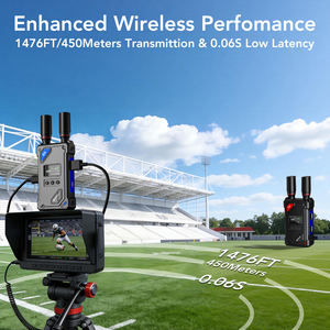 सिओंग प्रो 450 मीटर 1476फीट वायरलेस एचडीएमआई ट्रांसमीटर रिसीवर विरोधी हस्तक्षेप समर्थन 2.4 जी/5 जी यूवीसी आउटडोर शूटिंग बैटरी - Product Image 3