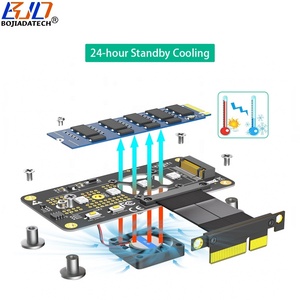 PCI Express 3.0 4X a NGFF <span class=keywords><strong>M</strong></span>.<span class=keywords><strong>2</strong></span> chiave-<span class=keywords><strong>M</strong></span> B + <span class=keywords><strong>M</strong></span> 2280 NVME SSD cavo adattatore con ventola di raffreddamento 10CM disponibile - Product Image 5