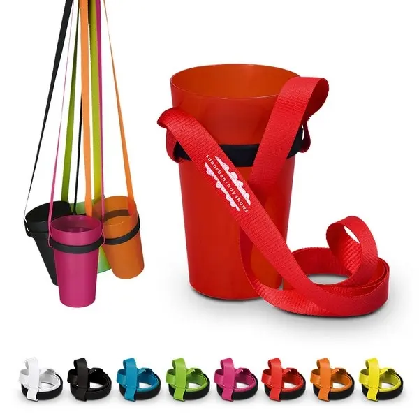 Su Misura a buon mercato Regolabile Bere Cordino Riutilizzabile Festival Evento Cup Bottle Holder Cordicella del Collo Strap