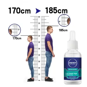 Aceite de masaje de aceite esencial de crecimiento de aumento de altura de acondicionamiento corporal a base de hierbas naturales de etiqueta privada OEM