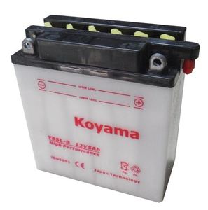 Batería de Motocicleta KOYAMA BEST en Oferta, 12N5-3B-12V5AH, Cargada en Seco - Product Image 1