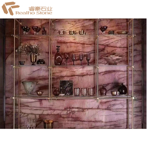 Quốc tế Brazil sang trọng màu đỏ kỳ lạ Backlit quartzit tấm bán quý đá tự nhiên để trang trí nội thất - Product Image 1