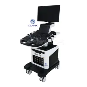 LANNX vDult F6 Animals medical ultrasound instruments ecografo veterinary Full Digital Trolley Color Doppler Ultrasound Scanner