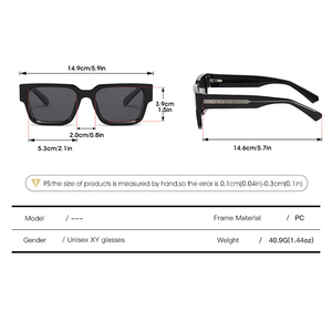 Gafas de Sol Cuadradas Clásicas para Hombre y Mujer, Gafas de Diseñador 2026, Gafas de Sol con Montura de PC, Gran Venta - Product Image 5