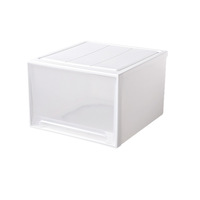 Boîte de rangement en plastique épaissi de style tiroir pour usage domestique, style japonais, capacité de 30-40L, organisateur de vêtements, de chaussures et de jouets