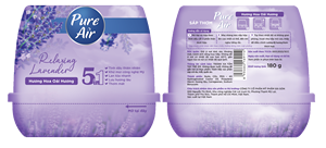 Désodorisant en gel solide écologique pour la maison, parfum lavande relaxant, 180g, durée de conservation de 24 mois - Product Image 2