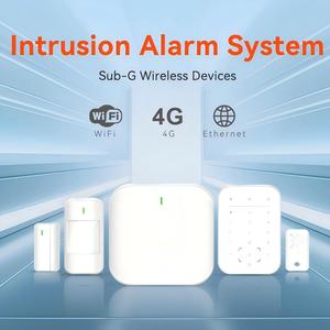 Supporto OEM ODM per Allarme Domestico Personalizzato, Ibrido Wireless e Cablato, Allarme Antintrusione WIFI IP GSM con Supporto SIA CID per Stazione di Monitoraggio Centrale - Product Image 1