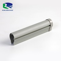 Perfil de Aluminio Extruido Vertical Popular para Persianas Zebra, Riel Guía Inferior, Tubo de Viga Inferior, Personalizado, Integrado, Moderno