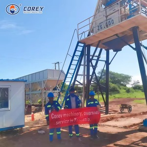 Centrale à béton HZS50 avec système de dosage des agrégats et silo à ciment pour béton prêt à l'emploi - Product Image 4