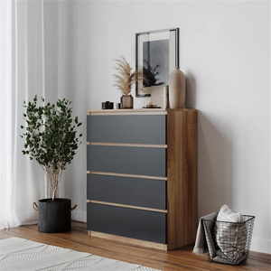 Commode moderne de chambre à coucher en carton à quatre portes de haute qualité - Product Image 4