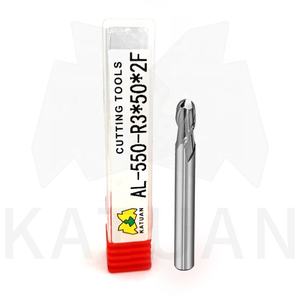 Molino de extremo de punta esférica de 30 ° de ángulo de hélice personalizado ODM/OEM de alta eficiencia aliado de aluminio especializado carburo sólido dos flautas - Product Image 4