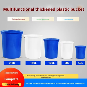 Grote Plastic Food Grade 5gal 100l Wateremmer Industriële Verdikte Commerciële Kantine Keukendeksel Buiten - Product Image 4