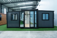 Maison conteneur pliable de 20 pieds pour location résidentielle, villa préfabriquée certifiée CE pour glamping, complexe hôtelier, boutique commerciale