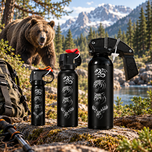 Gazeuse Spray Répulsif Deterrent Ours Auto-Défense 110ml Portée jusqu'à 25 pieds Protection pour Camping et Randonnée - Product Image 4