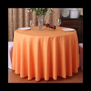 Premium Decorative Polyester <b>Round</b> Tablecloth for Outdoor Indoor Use Circular <b>Table</b> <b>Cloth</b> for Hotel Wedding Restaurant Decor - Product Image 2