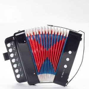 Mini accordéon 2 basses 7 touches en plastique ABS coloré, instrument de musique pour enfants, jouet accordéon pour débutants, éducation musicale - Product Image 6