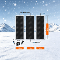 MEGA YUNENG Lot de 3 Tapis Chauffants Anti-Givre 10" x 30" 110V 160W avec Bandes Réfléchissantes et Caoutchouc/TPU Antidérapant pour Allées Extérieures