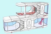 Maison conteneur préfabriquée de luxe en forme de capsule spatiale, type Apple Cabin, pour bureau, appartement et tourisme, 20ft 40ft, directement de l'usine
