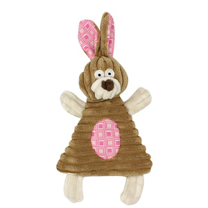 Corduroy Factory Wholesale Durable Cute Eco Friendly Luxury <b>Squeaky</b> Cute Rabbit Hippopotamus Plush Dog Chew Toy - Product Image 5