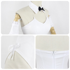Disfraz de Cosplay de Yosuga No Sora Kasugano Sora, Traje de Conejita Blanca para Mujer, Mono de Anime con Lazo y Orejas - Product Image 4