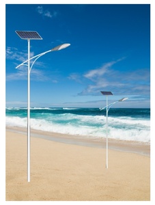 Poste de farola galvanizado LED solar 6m 8m 10m 12M 16m poste de iluminación al aire libre poste de farola solar <span class=keywords><strong>para</strong></span> iluminación de carretera - Product Image 6