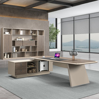 Meuble de rangement de bureau en bois, moderne et minimaliste, mobile, détachable, à cinq portes, style panneau, avec bibliothèque, sur pied