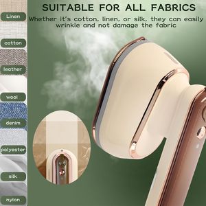 Plancha de Vapor Eléctrica Portátil con Tanque de 110 ml, Plancha de Vapor Húmeda y Seca con Suela de Titanio para Ropa, Hoteles y Automóviles - Product Image 5