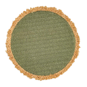 Bohemian macrame thân thiện với môi giấy dệt Tabletop thảm & miếng đệm tự nhiên Raffia biên giới bàn ăn trang trí placemats - Product Image 1