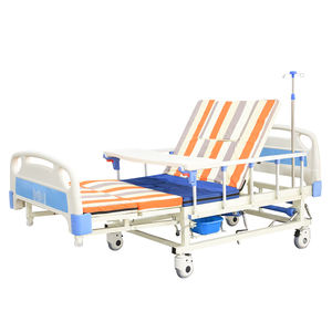 نظام سرير التمريض اليدوي ذو الخمسة قضبان المنحنيات الكاملة القابلة للتعديل - معدات العلاج التمريضي للمستشفيات مع وظيفة المرحاض - Product Image 3