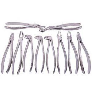 Pinzas de Extracción Dental Manuales de Alta Calidad, Juego de 10 Piezas - Product Image 1