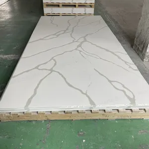 Monerte Calacatta大平板人造大理石石材丙烯酸固体表面Lg Corain板，用于厨房台面梳妆台