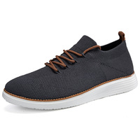 Nouvelles chaussures décontractées légères à lacets pour hommes, avec design respirant à côtes – Chaussures de sport grandes tailles pour hommes