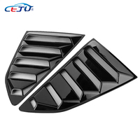 Ailerons de fenêtre latérale arrière de voiture en ABS noir brillant aspect carbone pour Chevrolet Camaro 1LT 2LT RS 1SS 2SS LS 2016-2024