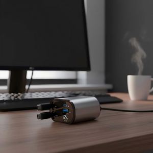 ที่ชาร์จในรถยนต์แบบพับเก็บได้ ที่ชาร์จโทรศัพท์ในรถยนต์แบบเร็ว สายชาร์จแบบพับเก็บได้คู่ประเภทซีสำหรับกาแล็กซี่ เอส 24 กูเกิล พิกเซล ไอโฟน 15 โปรแม็กซ์ - Product Image 1