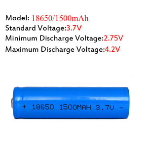 Vente en gros 3.7 volts Batterie au lithium 1500mAh Cylindrique Rechargeable 3.7v Li Polymère Batterie 18650 pour outils électriques - Product Image 3
