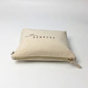 Pochette zippée en toile écologique personnalisée, sacs zippés pour cosmétiques et soins de la peau - Product Image 3