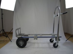 Güvenilir Ağır Hizmet Tipi Dört Tekerlekli Katlanabilir Alüminyum Platform Arabası, Kesintisiz Lojistik Depoları için Arazi Stabilitesi (OEM) - Product Image 5