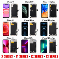 Layar LCD In-Cell Kecerahan Tinggi Perakitan Pengganti untuk iPhone 11 Pro 12 Pro 13 Pro