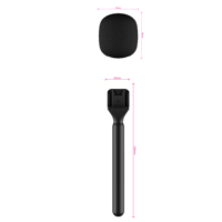 Micrófono Inalámbrico S1 con Soporte de Mano, Micrófono de Solapa, para Teléfono, Cámara, Estudio, Vlog, Grabación de Video, Entrevistas, Kit de Micrófono