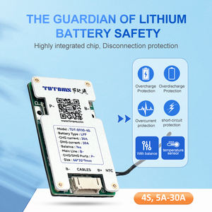 LiFePO4ฮาร์ดแวร์โมดูล BMS 4S 12V 5A-30A แบตเตอรี่ลิเธียม - Product Image 3
