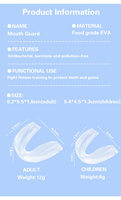 Protège-dents anti-ronflement ultra-fin en EVA avec logo personnalisé, couleur transparente pour adultes et juniors, protège-dents sportifs transparents