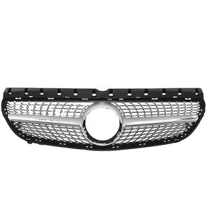 Argento griglia Anteriore diamante griglia per Mercedes Benz <span class=keywords><strong>W246</strong></span> <span class=keywords><strong>B</strong></span> <span class=keywords><strong>CLASSE</strong></span> B180/B200/B250/B220 2015- 2018 - Product Image 1