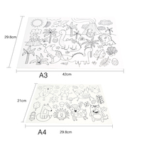 Napperon en silicone personnalisé pour enfants pour la table à manger Vente en gros Tampon à graffiti personnalisé Tampon à peindre
