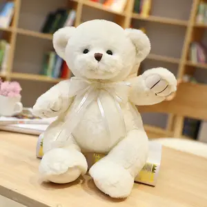 White Angel Valentines Teddy Bear Plush Toy Bedtime Toys Valentines Stuffed Animal Toys Love Teddy Bear Plush Doll with Wings