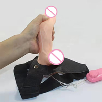 Vibrateur réaliste populaire et abordable pour femmes, grand modèle, en forme de pénis, avec harnais, jouet sexuel en gros