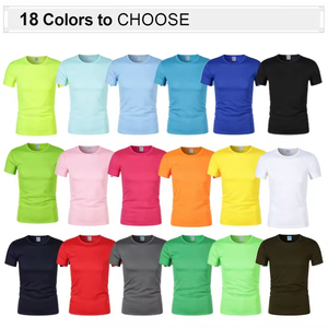 Unisex <b>Polyester</b> Sublimation <b>Tshirts</b> Streetwear Soild Short Sleeved Breathable Training Quick Dry Blank t Shirts for Men - Product Image 1