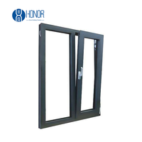 Porte-fenêtre en aluminium à double vitrage sur mesure pour accès au balcon