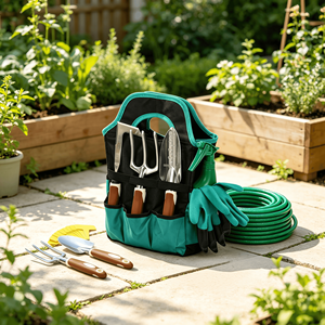 Multiple Options Heavy Duty Aluminium Garden Tools Set with Ergonomic Soft Handles for Outdoor Gardening and <b>Planting</b> with Bag - Product Image 2