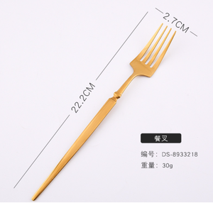 Couverts en acier inoxydable DFC0316, manches ronds, cuillère, fourchette, couteau, avec boîte en plastique portable. - Product Image 6